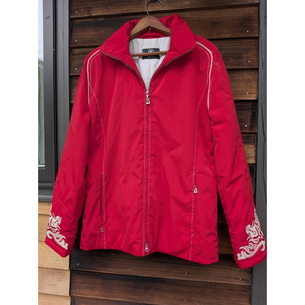 VTG 80s Bogner Goan Thylmann Alpine Ski Jacket Folk Embroidered 42 US12 Retro